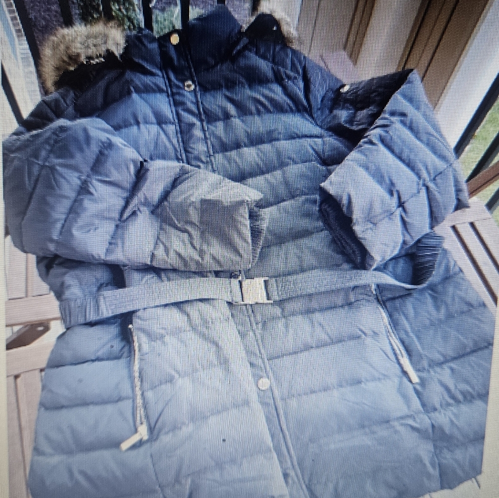 MICHAEL Michael Kors Plus Size Hooded Belted Puffer Coat With Faux-Fur Trim